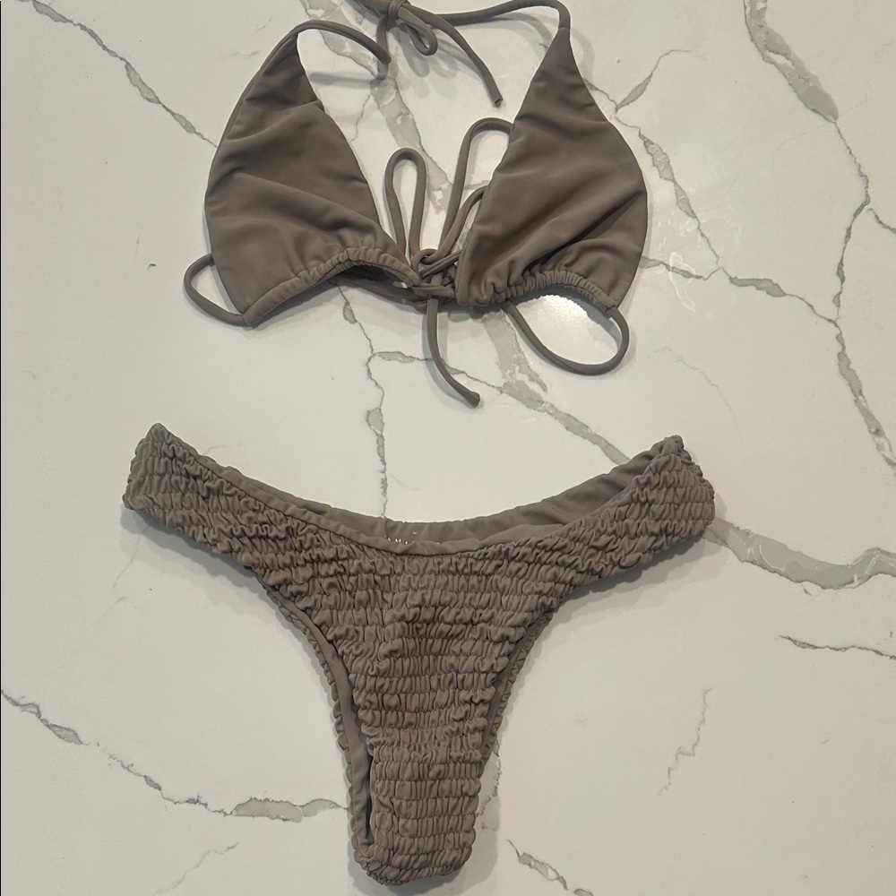 Tan Lines Women's Olive Bikini Set